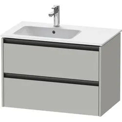 Duravit Ketho.2 Waschtischunterbau wandhängend Betongrau Matt 810x480x549 mm - K25267007070000 K25267007070000
