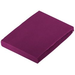 Novel Spannleintuch , Beere, Violett , Textil , 180x200 cm , Textiles Vertrauen - Oeko-Tex®, Hohenstein , Rundumgummi, bügelfrei , Heimtextilien, Bettwäsche & Leintücher, Leintücher, Spannleintücher