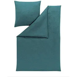 Estella Bettwäsche , Petrol , Textil , Uni , 155x220 cm , pflegeleicht, atmungsaktiv, hautfreundlich, weiche und anschmiegsame Oberfläche , Heimtextilien, Bettwäsche & Leintücher, Bettwäsche, Jersey-Bettwäsche