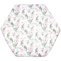 Primawela Spannbettlaken Baby Kinder 6-eck Laufgitter Laufstall Matratze 105x120cm rosa