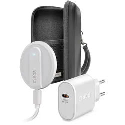 SBS Always on Charge KIT, Indoor, USB, Kabelloses Aufladen, Weiß