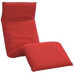 vidaXL Gartenliege Sonnenliege Klappbar Rot 175x54x8,5 cm Oxford-Gewebe, 1 St. rot