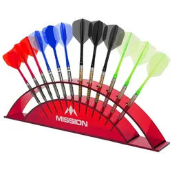 Mission Station 12 Darts Ständer (Display) - Rot