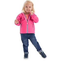 Funktionsjacke "FIOS 10 MNS JCKT", Mädchen, Gr. 98/104, pink (fuchsia), Obermaterial: 100% Polyester.Futter: 100% Polyester, FIRST INSTINCT BY KILLTEC, Jacken Funktionsjacke, Wasser- und winddicht, Ärmel mit Grow-Up Funktion, Kinnschutz