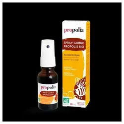 propolia Mundspray Bio Propolis; Organische Hals- und Rachenpflege 20 ml, (1-tlg) Organischer Mundspray mit Honig & Thymianöl - Sofortige Linderung