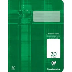 CLAIREFONTAINE Schulheft Schulheft A4 Lineatur 20 16 Blatt