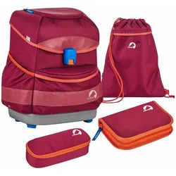 Finkid Buddy Classic Schulrucksack-Set Beet Red /chili
