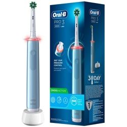 Oral-B - Elektrische Zahnbürste 'Pro 3 Cross Action' in Blau 1 St