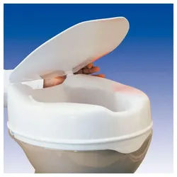DocMed Toilettensitzerhöhung Savanah Toilettensitz, 10 cm, Angenehmes Sitzgefühl, Einfache & sichere Befestigung 10 cm