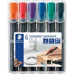 STAEDTLER 350WP6 - Permanent Marker, 2-5 mm, Set, 6 Farben