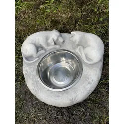 JVmoebel Napf Handgefertigter Wasserbrunnen für Katzen aus hochwertigem Material, Made in Europa weiß