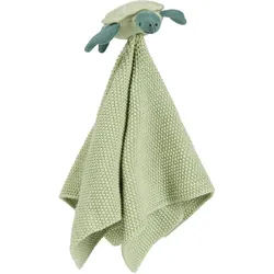 Avelia Schmusetuch , Dunkelgrün, Hellgrün , Textil , 35x35 cm , unisex , Gots, EN 71 , Spielzeug, Babyspielzeug, Schnuffeltücher