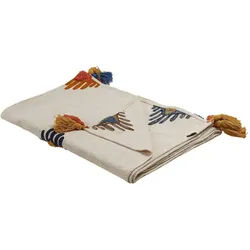 Beliani Decke Bunt Munger 130/180 cm , Multicolor , Textil , 130x180 cm , Heimtextilien, Wohntextilien, Decken