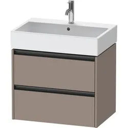 Duravit Ketho.2 Waschtischunterbau wandhängend Basalt Matt 684x460x549 mm - K25276043430000 K25276043430000