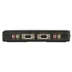 4 Port Schwarz USB KVM Switch Kit mit Kabel und Audio - KVM / Audio-Switch - 4 Anschlüsse