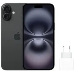Apple iPhone 16 Plus 256GB Schwarz + Apple Schnellladegerät