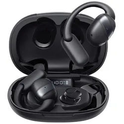 JOYROOM Joyroom Openfree JR-OE4 Open-Ear TWS kabellose Kopfhörer – schwarz Bluetooth-Kopfhörer (Bluetooth, Open-Ear-Design, IPX4 spritzwassergeschützt, Ladeetui 50h) schwarz