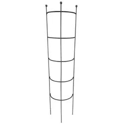 Hirsch Terracotta Rankgitter Staudenhalter halbrund H: 170 B: 42 cm Vollmetall Set, 2 Stück braun