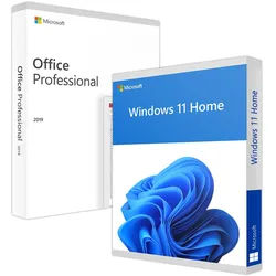 Microsoft Office 2019 Professional Plus & Windows 11 Home (Bundle)