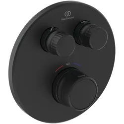 Ideal Standard Brausethermostat Unterputz Ceratherm Navigo 2 Verbraucher Rund Silk Black, A7296XG A7296XG