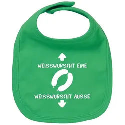 Bavariashop Lätzchen Lätzchen "Weißwurscht" grau