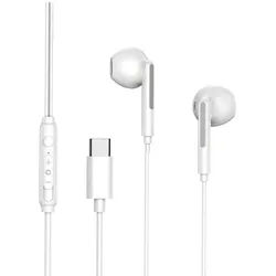 COFI 1453 In-Ear Kopfhörer Typ-C Headset mit Mikrofon USB-C Anschluss In-Ear-Kopfhörer weiß
