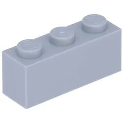 LEGO® 500x LEGO Stein 1x3, Hellgrau Spielbausteine