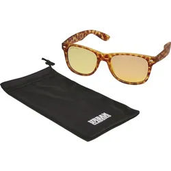 URBAN CLASSICS Sonnenbrille Urban Classics Unisex Sunglasses Likoma Mirror UC braun|orange