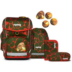 ergobag cubo LUMI Editon 5-teiliges Schulrucksack-Set 2025 FeuerspeiBär