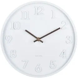 Karlsson Wanduhr , Weiß , Kunststoff , Timerfunktion , Dekoration, Uhren, Wanduhren