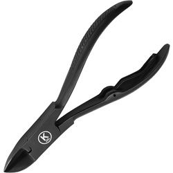 K-Pro Nagelzange Edelstahl - Fußnagelzange für starke & dicke Fußnägel 1 St schwarz