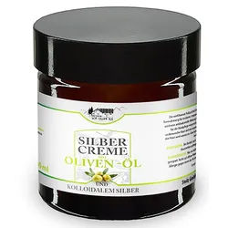 vom Pullach Hof Feuchtigkeitscreme SILBERCREME 100ml mit Oliven-Öl und Kolloidalem Silber Creme 72, Balsam Hautcreme Hautplege Haut