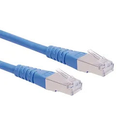 ROLINE Patchkabel Cat.6 (Class E) S/FTP (PiMF), blau, 1 m