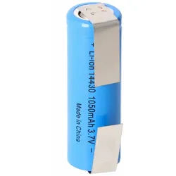 AccuCell 4/5AA 42x14mm Li-ion Akku LI-ION20 passend für 570mah Philips Norelco Akku 570 mAh (3,7 V) schwarz