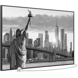 STEINFELD Heizsysteme Infrarotheizung Bild 900W, 120x74cm, Made in Germany, 7J Garantie, mit Thermostat, viele Motive schwarz