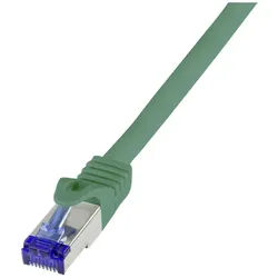 LogiLink LogiLink C6A105S RJ45 CAT 6a S/FTP 15.00 m Grün 1 St. Netzkabel, (1500.00 cm) grün