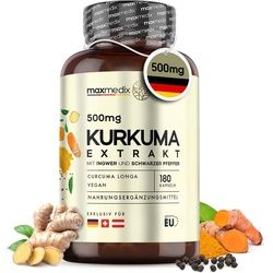 maxmedix Kurkuma Extrakt Kapseln 180 St