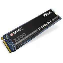 EMTEC EMTEC X300 M.2 SSD Power Pro 256 GB NVMe PCIe 3.0 HDD-Festplatte, 256 GB NVMe PCIe 3.0 SSD mit hoher Geschwindigkeit schwarz