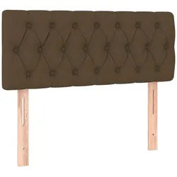 vidaXL Kopfteil, Bett Kopfteil Dunkelbraun 90x7x78/88 cm Stoff