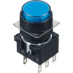 ID LB1BA1T6LS - Drucktaster LB, 22 mm , 2 CO, blau