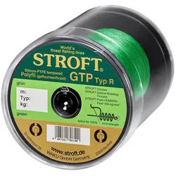 Stroft Angelschnur STROFT GTP Typ R Geflochtene Angelschnur 400m grün, 400 m Länge, 0.40 mm Fadendurchmesser, (1-St), 31.0kg Tragkraft grün