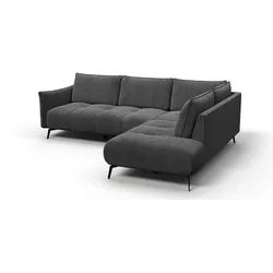 ECKSOFA AERA 5-Sitzer rechts, dunkelgrau