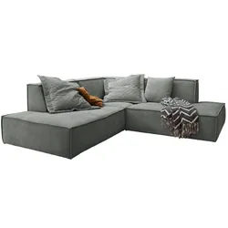 ECKSOFA SAMU Grau Webstoff
