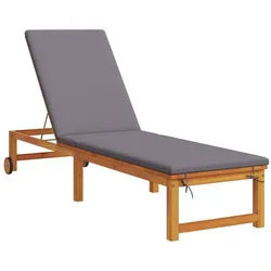 vidaXL Gartenliege Sonnenliege Braun 202 x 53 x 89 cm Massivholz, 1 St.