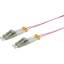 ROLINE 21159265 - LWL Patchkabel, LC Duplex, OM4, 50/125 μm, SLIM, violett, 10 m