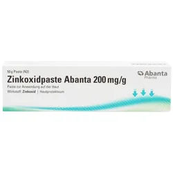 Zinkoxidpaste Abanta 200 Mg/g Paste Z.anw.a.d.haut