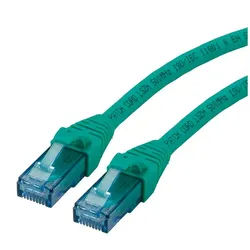 ROLINE Patchkabel Cat.6A UTP, Component Level, LSOH LAN-Kabel, RJ-45 Männlich (Stecker), RJ-45 Männlich (Stecker) (100.0 cm) grün