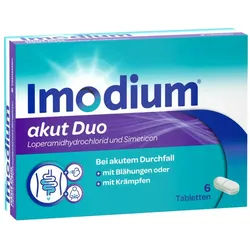 Imodium akut Duo - bei akutem Durchfall, Blähungen & Krämpfen