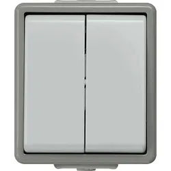 Siemens 5TA4708 DELTA fläche IP44 Aufputz Doppel-Wechselschalter 10A 250V 66x75mm