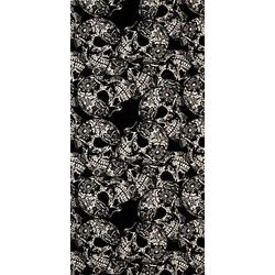 Modeka Skulls Multifunktionstuch, schwarz-grau